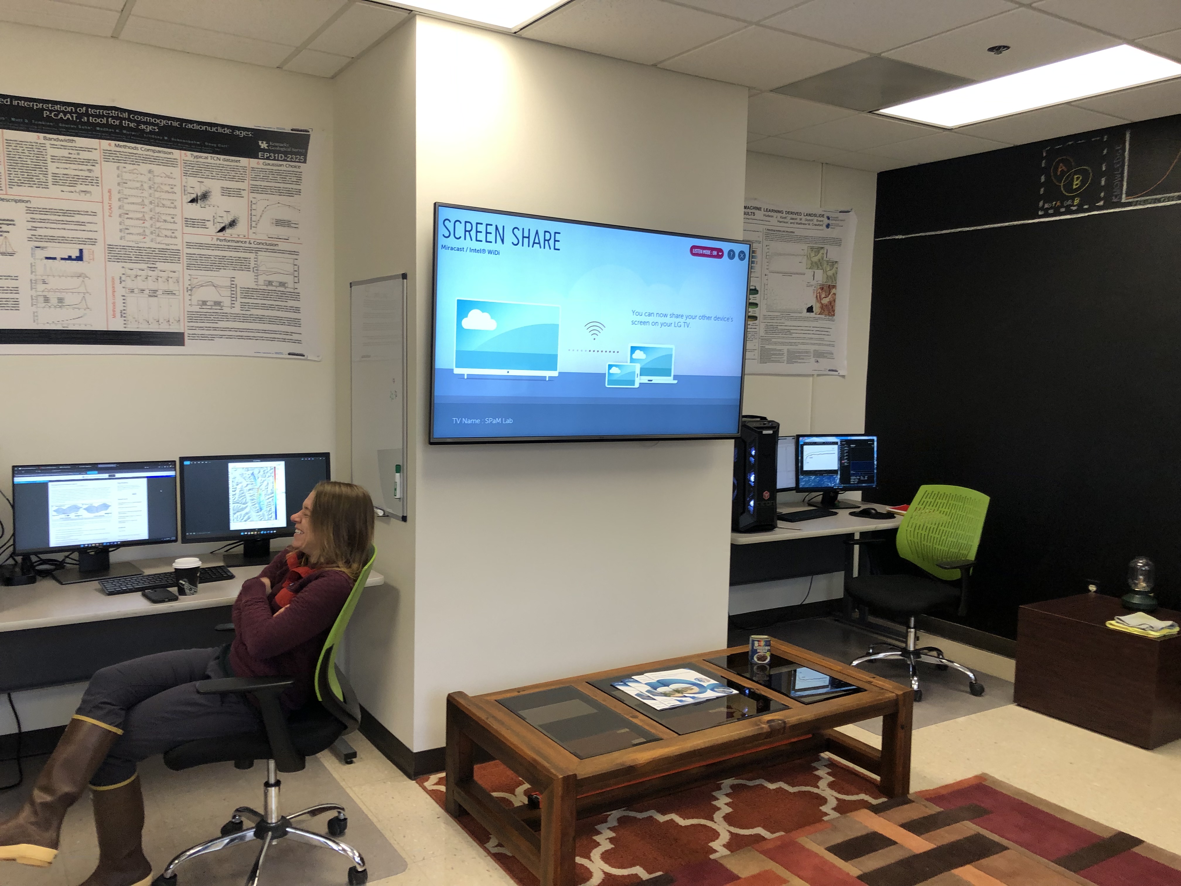 The new SP&M lab includes five new workstations in a collaborative workspace.