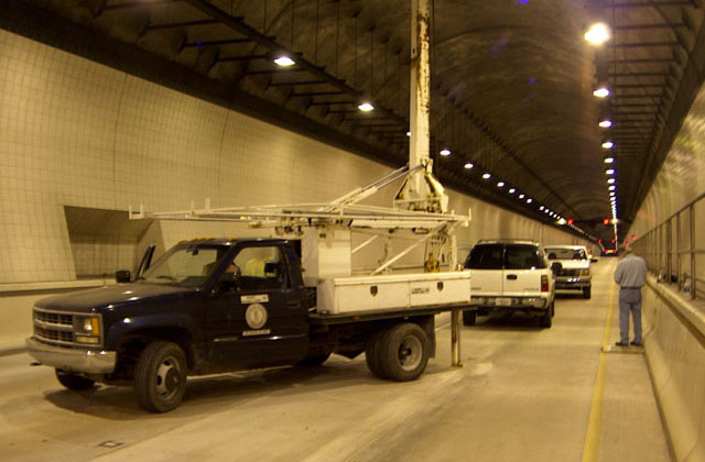 A packer test being performed.