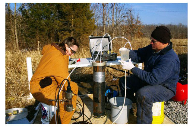 Sampling a well